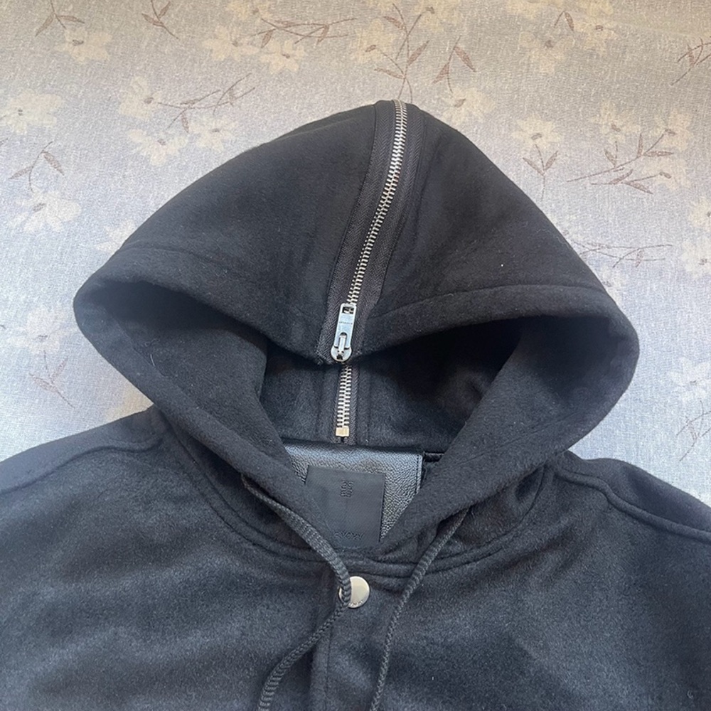 Givenchy Black Varsity Jacket with Leather Sleeves - Picture 2 of 12